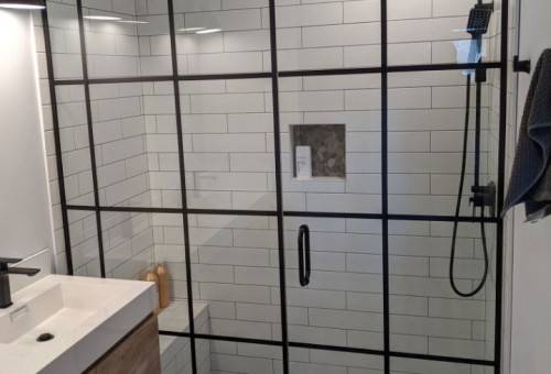 The One With The Shower Doors